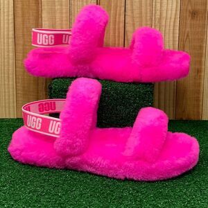 UGG 1115752K Fluff Yeah Slide Slippers in Pink Kids SZ 6